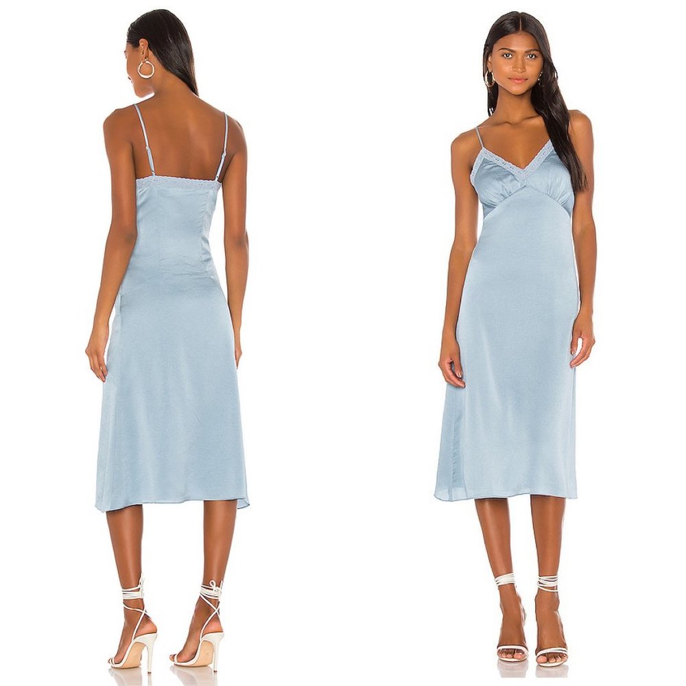 Privacy Please Kamila Midi Dress in Light Blue